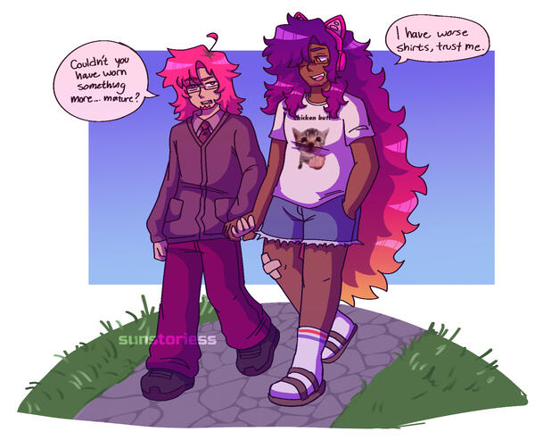 dusk and eddie (ocs)